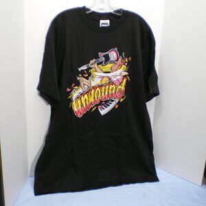 Unwound Black Graphic Tee Shirt, Size XL